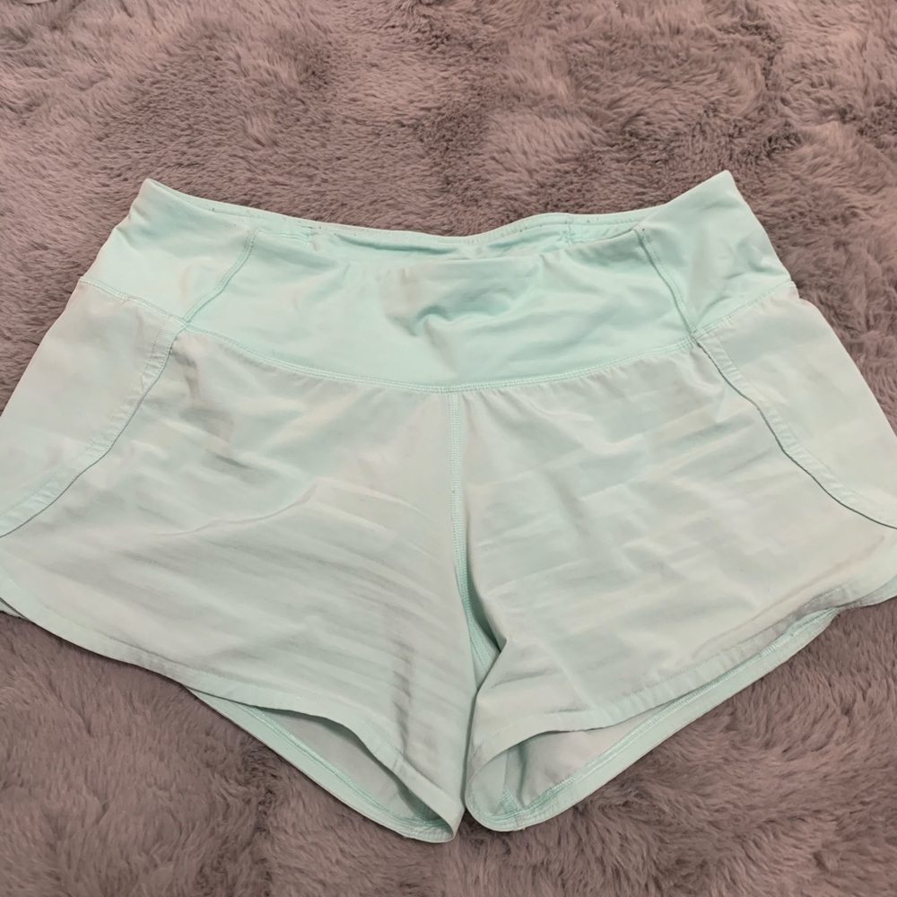 lululemon mint green shorts size 8